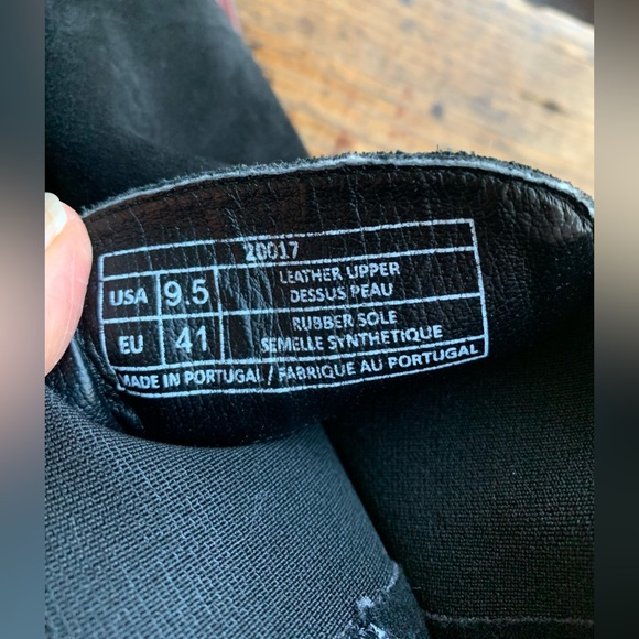 Antonio de Faria Black Leather Suede Pull On Chelsea Chunky Heel Fall Boot 9 1/2 - Picture 4 of 15